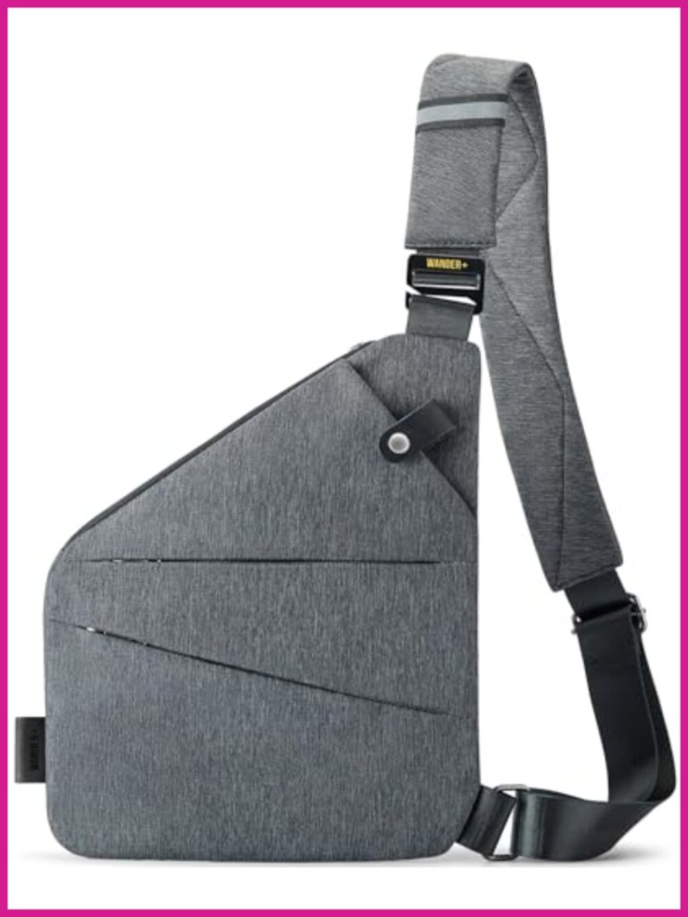 Anti Theft Crossbody Travel Bag Multi Pocket Slim Sling Waterproof